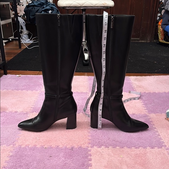 Anne Klein Black Heeled Boots - Picture 3 of 13
